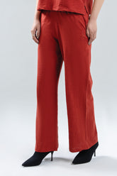 Slub Textured Trouser